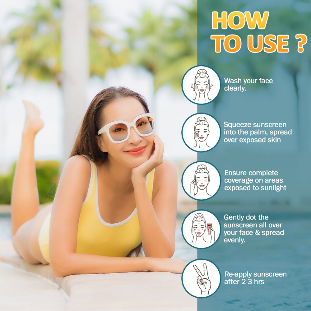 7 DAYS NATURAL Sunblock Aqua Gel Cream For Men & Women - 50GM image 9