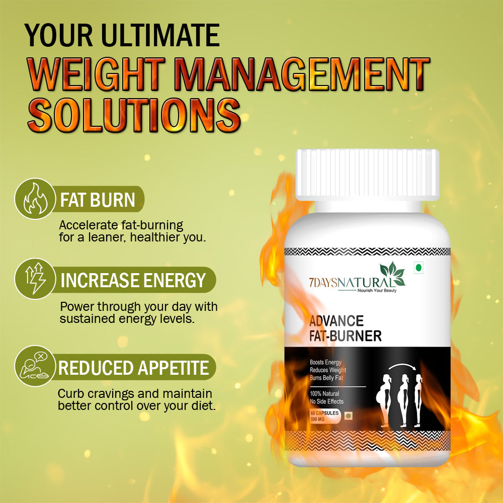 7Days Natural Advanced Fat Burner Capsule | Loose Inches capsule for Men and Women image 4
