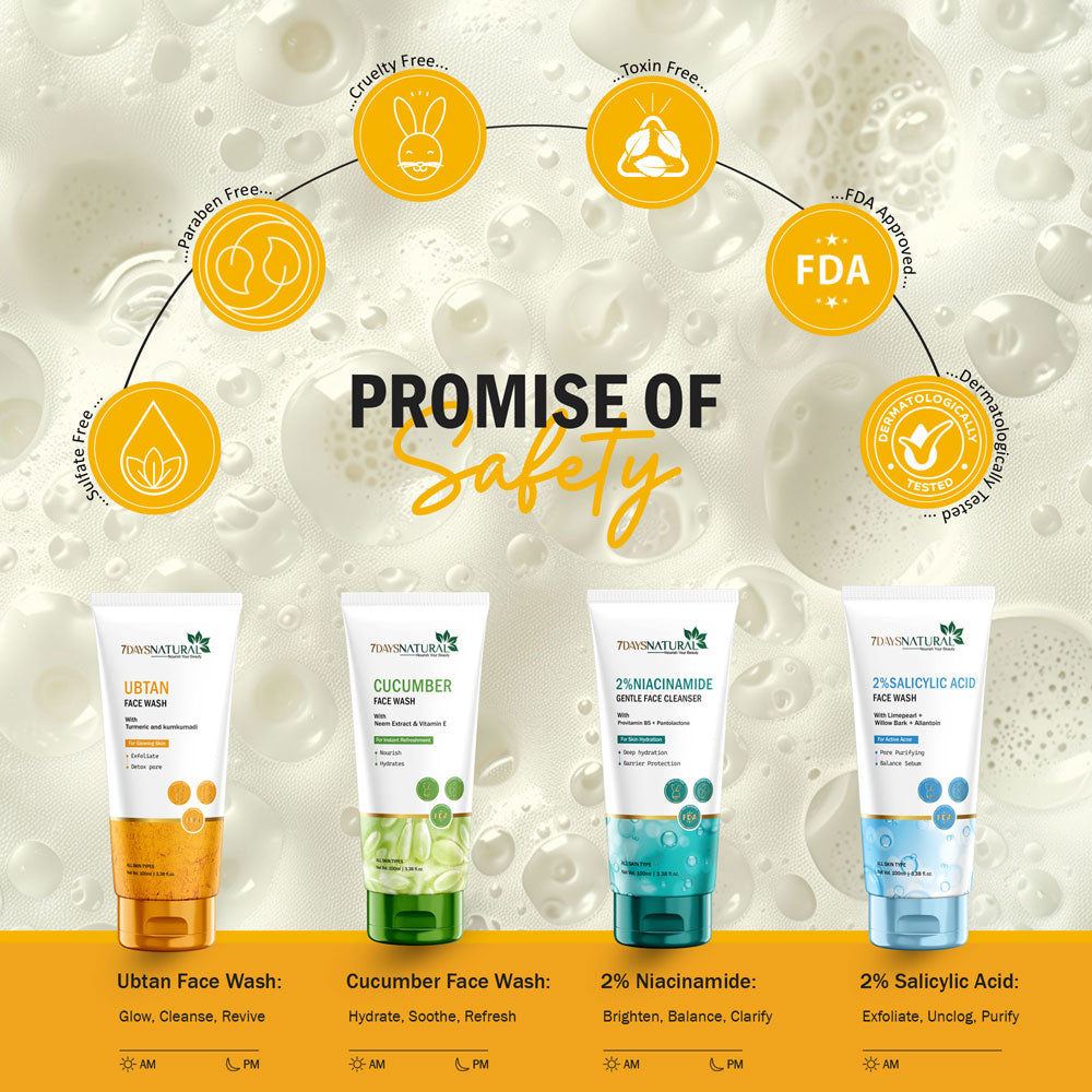 7Days Natural ubtan Face wash for fight Acne pimples brightness skin tone Face Wash (100 ml) image 6