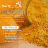 7Days Natural Orange Peel Face Powder Face Pack for Remove Scars, Marks, Dark Spots, Pimples (200 g) image 7