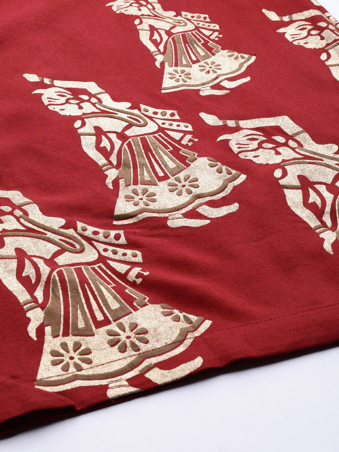 Beige Checked Kurta With Palazzo - Elganza