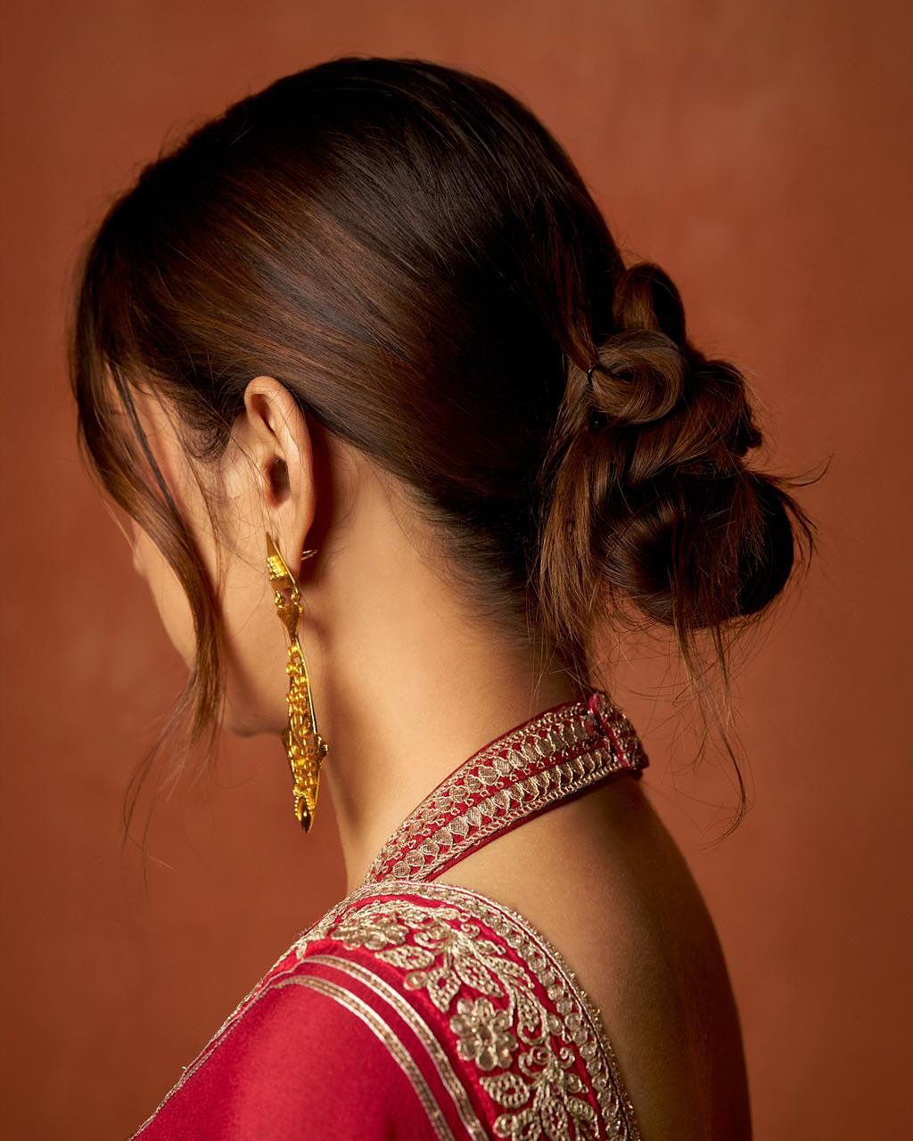 Beautiful Designer Bollywood Saree in Satin Silk