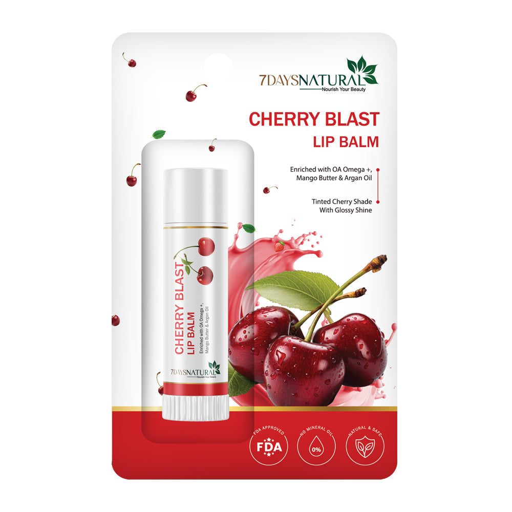 7 DAYS NATURAL Cherry Blast Lip Balm For Lips - 10GM image 0