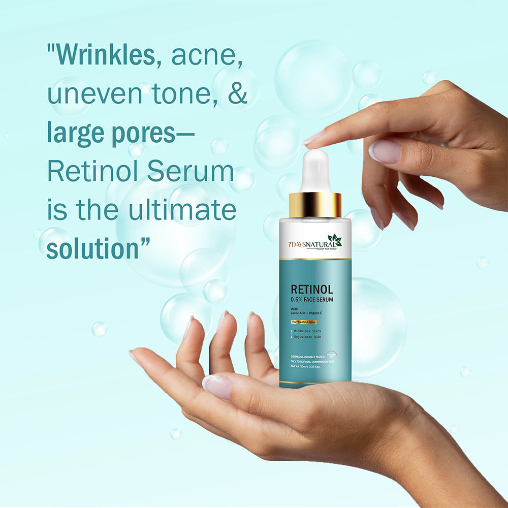 7 DAYS NATURAL Retinol 0.5% Face Serum For Men & Women For Skin - 30ML image 1