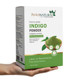 7Days Natural Indigo Powder for Natural Hair Coloring | Protects hair-200gm image 4