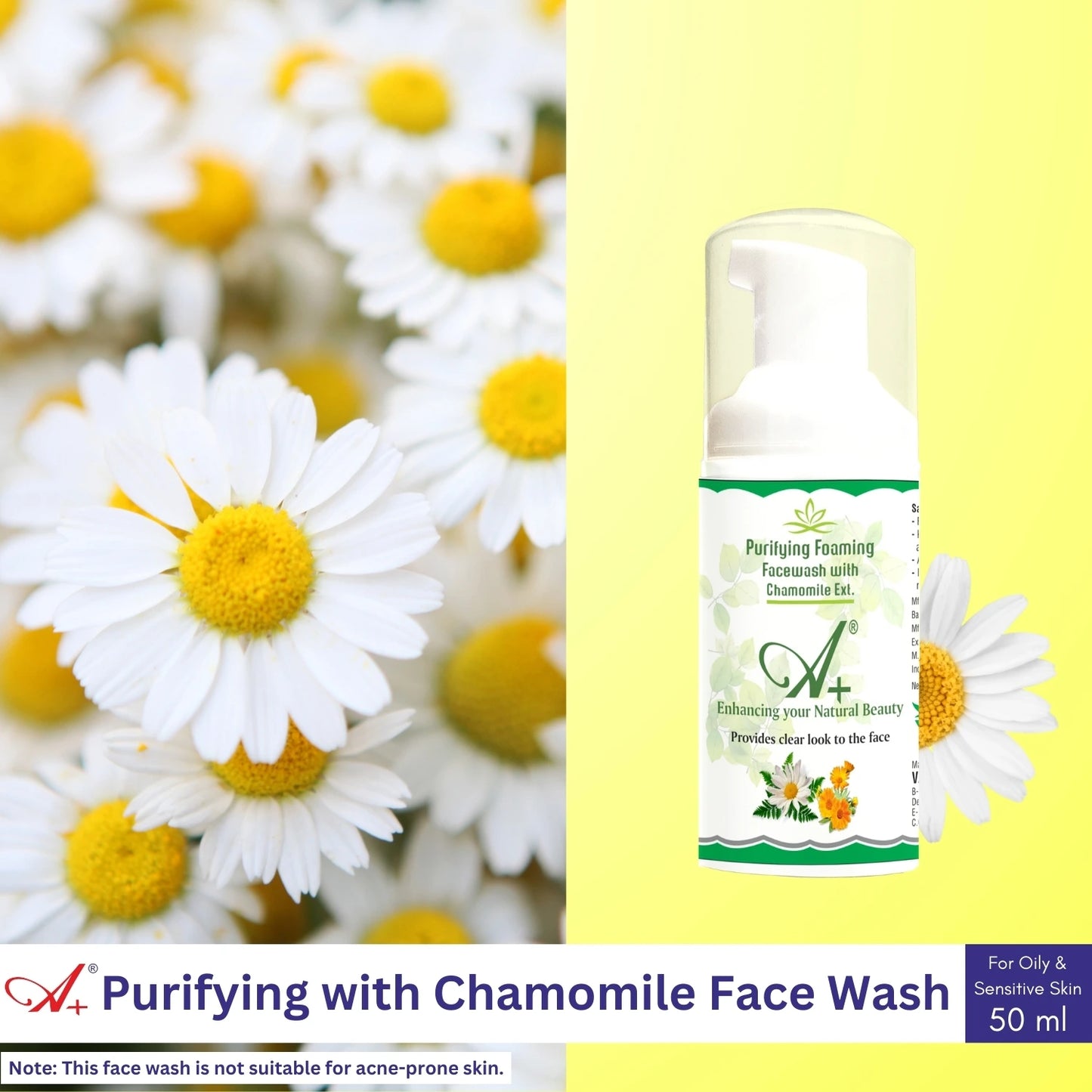 A+ Purifying with Chamomile Extract Facewash image 1