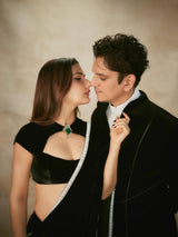 Elegant Viscose Velvet Winter Saree with Pearl Lace Border