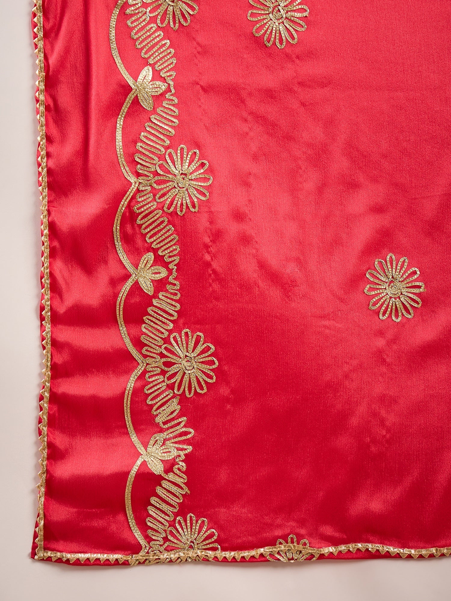Peach Jacquard Lehenga Choli With Dupatta - Elganza