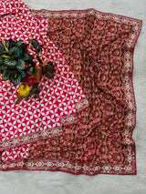 Premium Classic Designer Soft Chinon Silk Saree