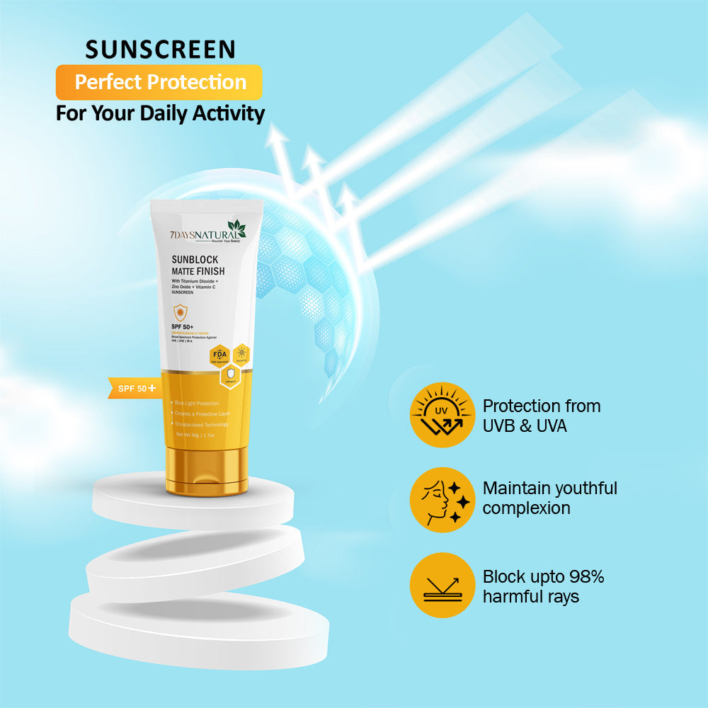 Sunblock Matte Finish SPF 50+ Sunscreen - 50 GM image 4