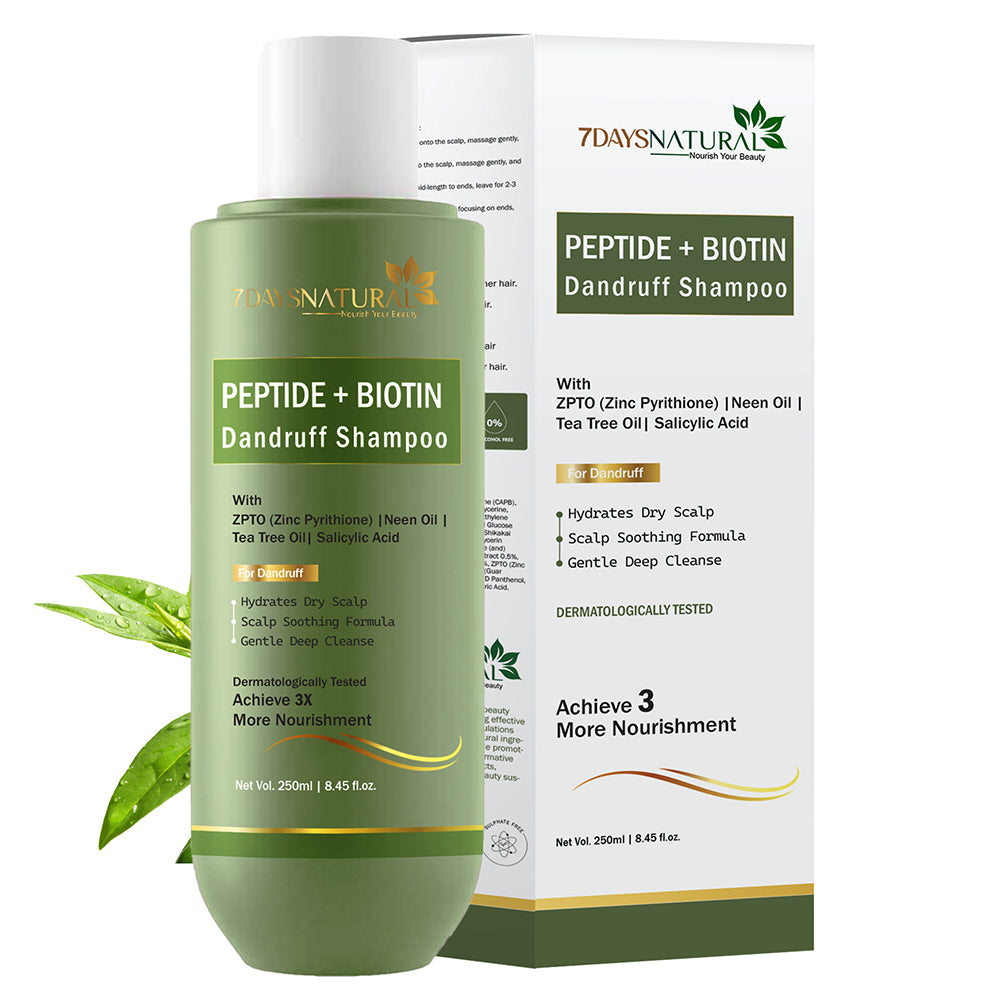7 DAYS NATURAL PEPTIDE + BIOTIN DANDRUFF SHAMPOO - 250ML image 2