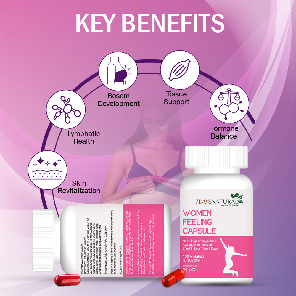 Women Feeling Capsule | Ayurvedic Hormonal Balance Support image 4