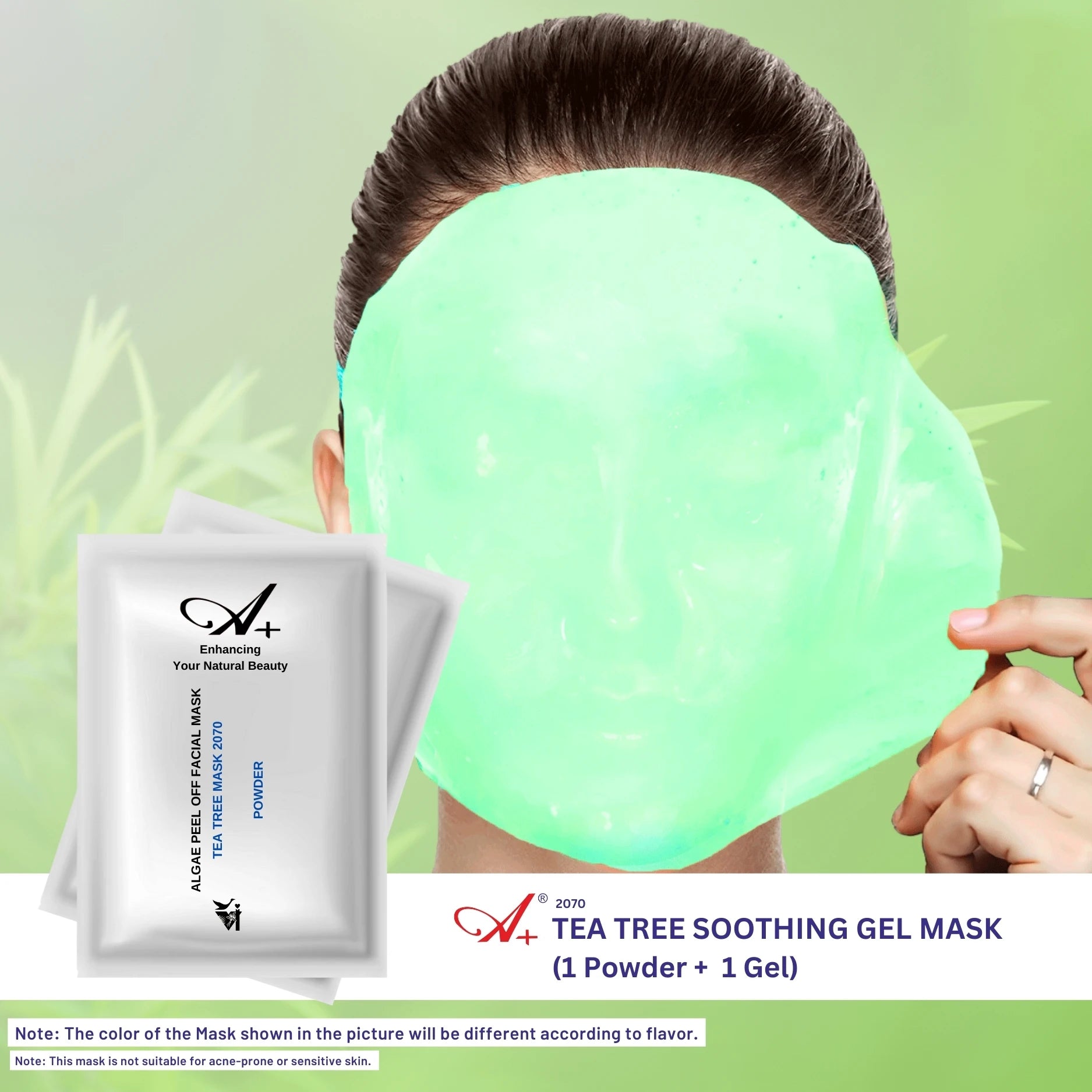 A+ 2070 Tea Tree Soothing Gel Mask image 1