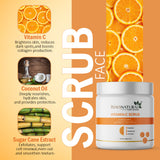 7 Days Natural Vitamin C Face Scrub for Tan Removal Repair Damage Caused By Sun Acne And Pimples Free Skin Anti ageing Scrub (100 g) image 2