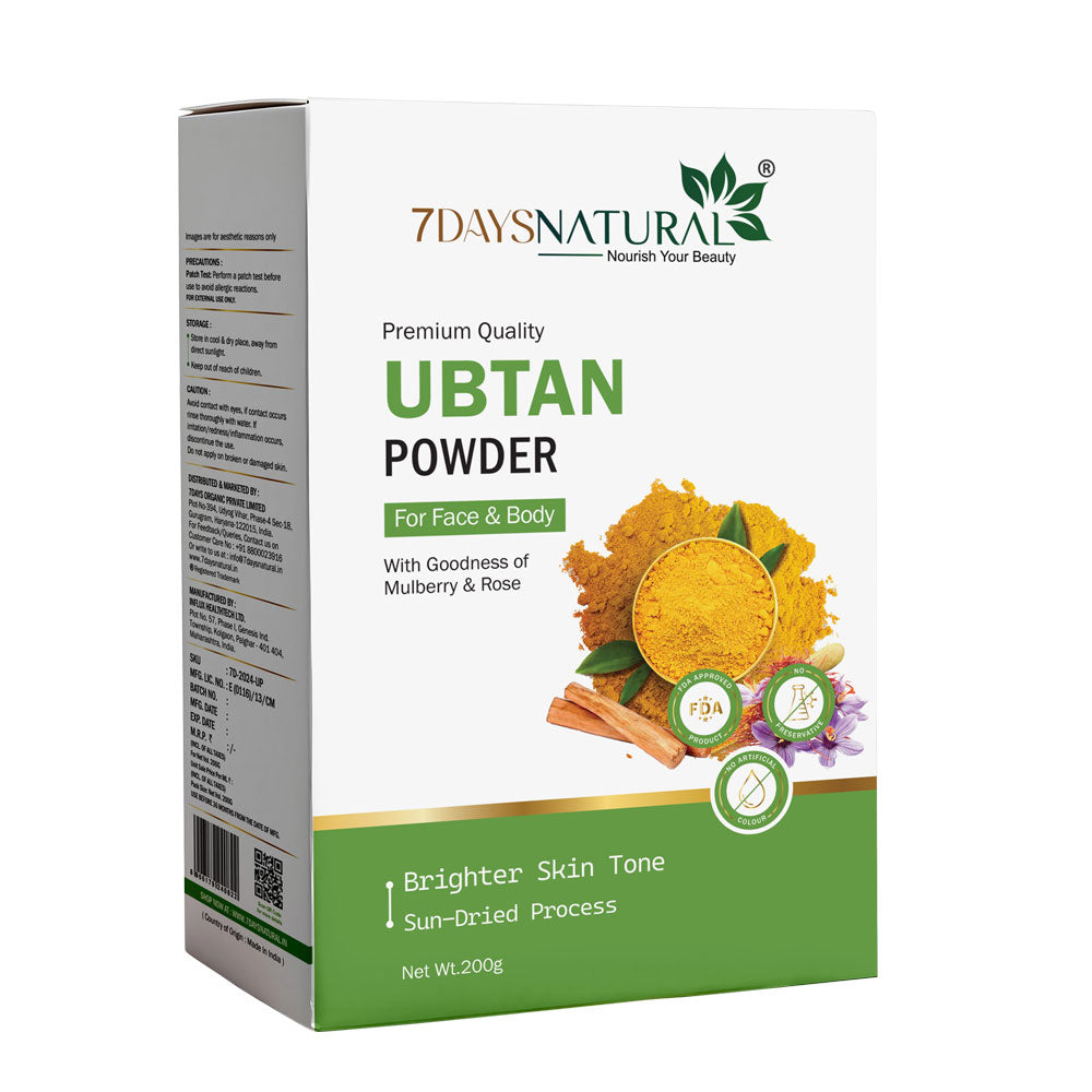 7Days Natural Ubtan Powder Premium Quality | For Face & Body 200g image 2