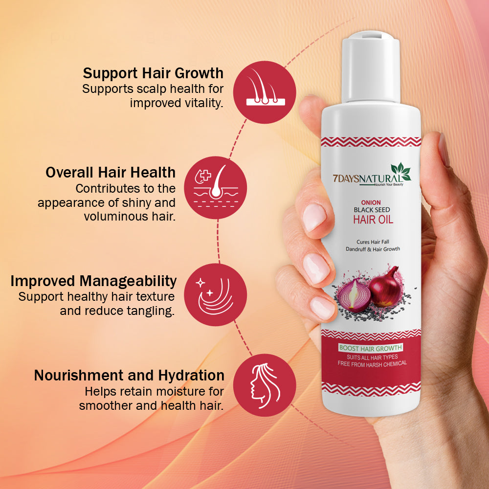 Red Onion Hair Oil Controls Hair Fall (100 ml) image 1