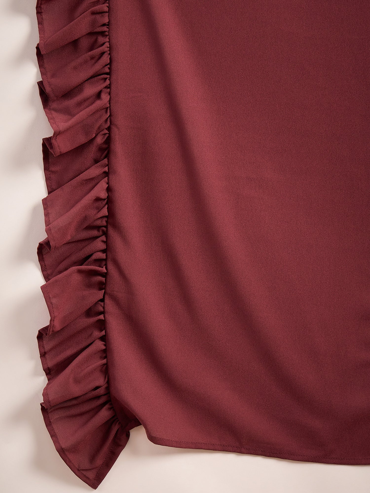 Burgundy Foil Printed Lehenga Choli With Dupatta - Elganza