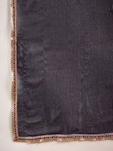 Navy Blue Gold Printed Lehenga Choli With Dupatta - Elganza