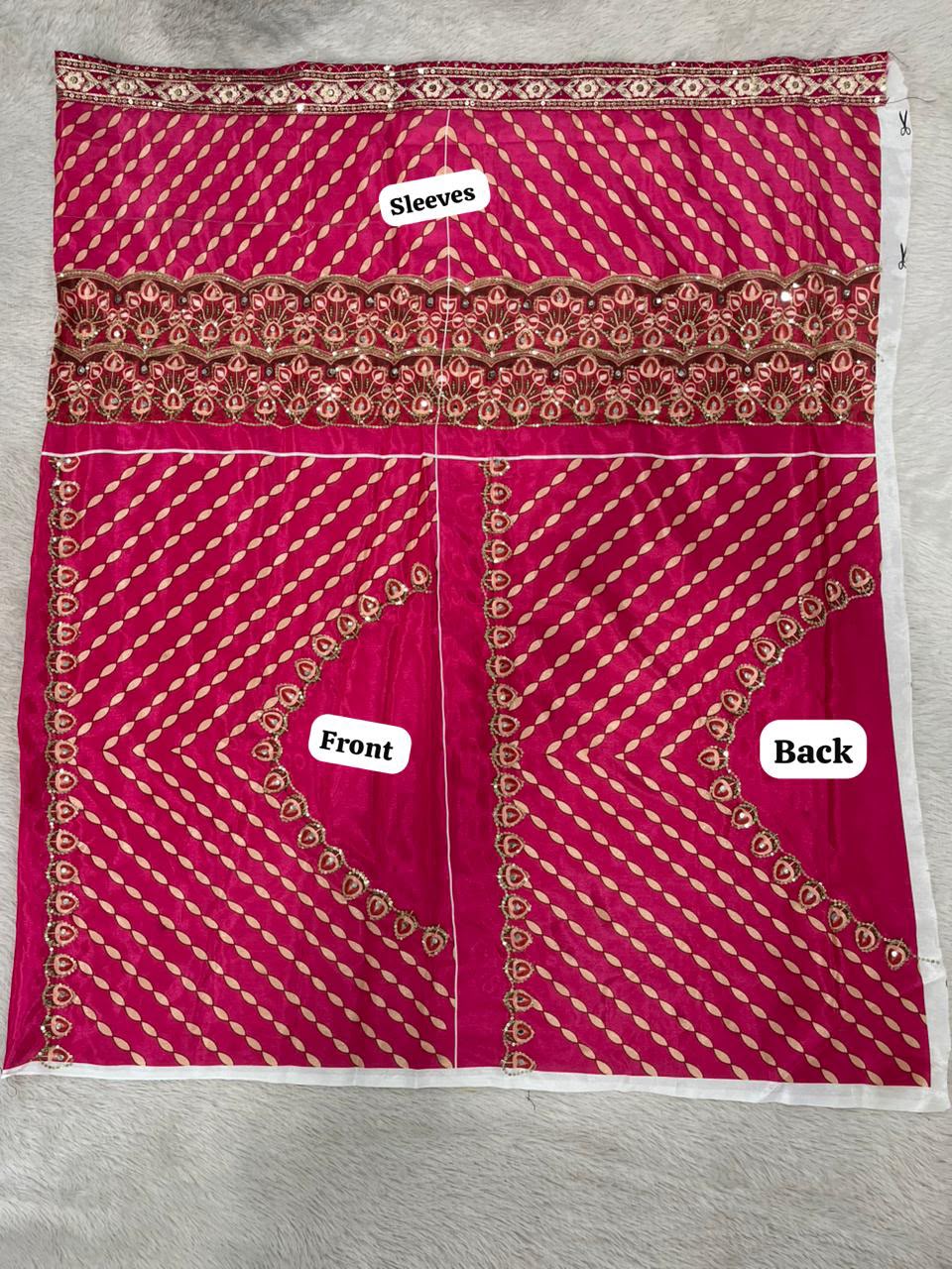 Premium Classic Designer Soft Chinon Silk Saree