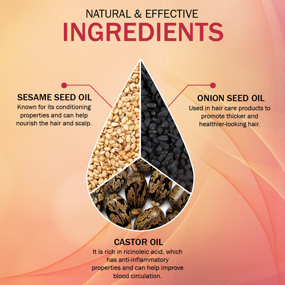 Red Onion Hair Oil Controls Hair Fall (100 ml) image 2