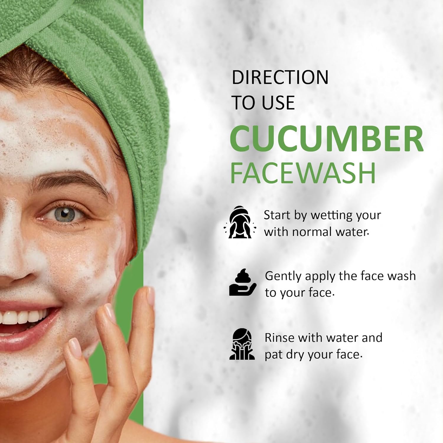 7DAYS NATURAL Cucumber Face Wash For Women & Men Skin - 100ML image 1