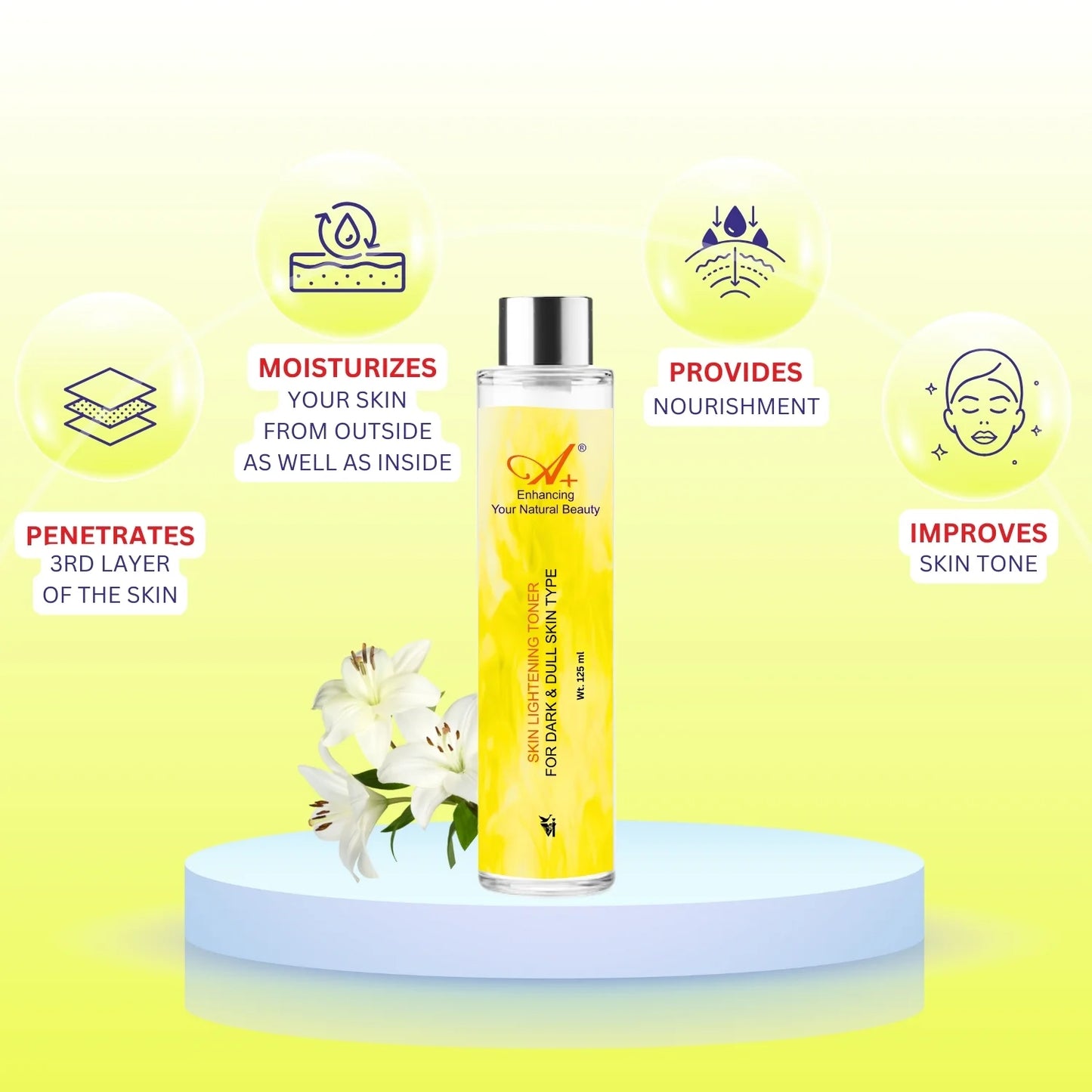 A+ Skin Lightening Toner (125 ml) image 3