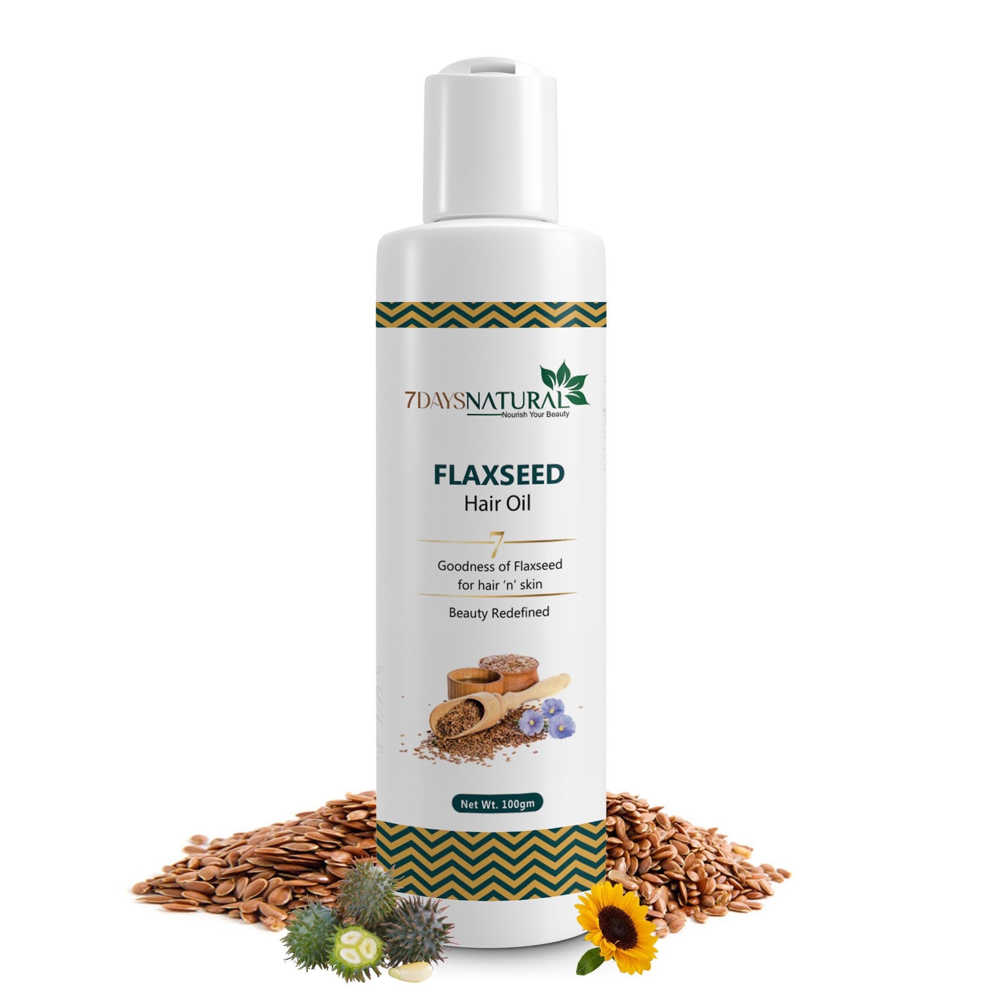 7Days Natural Organic Flaxseed Oil  - 100ml, image 0