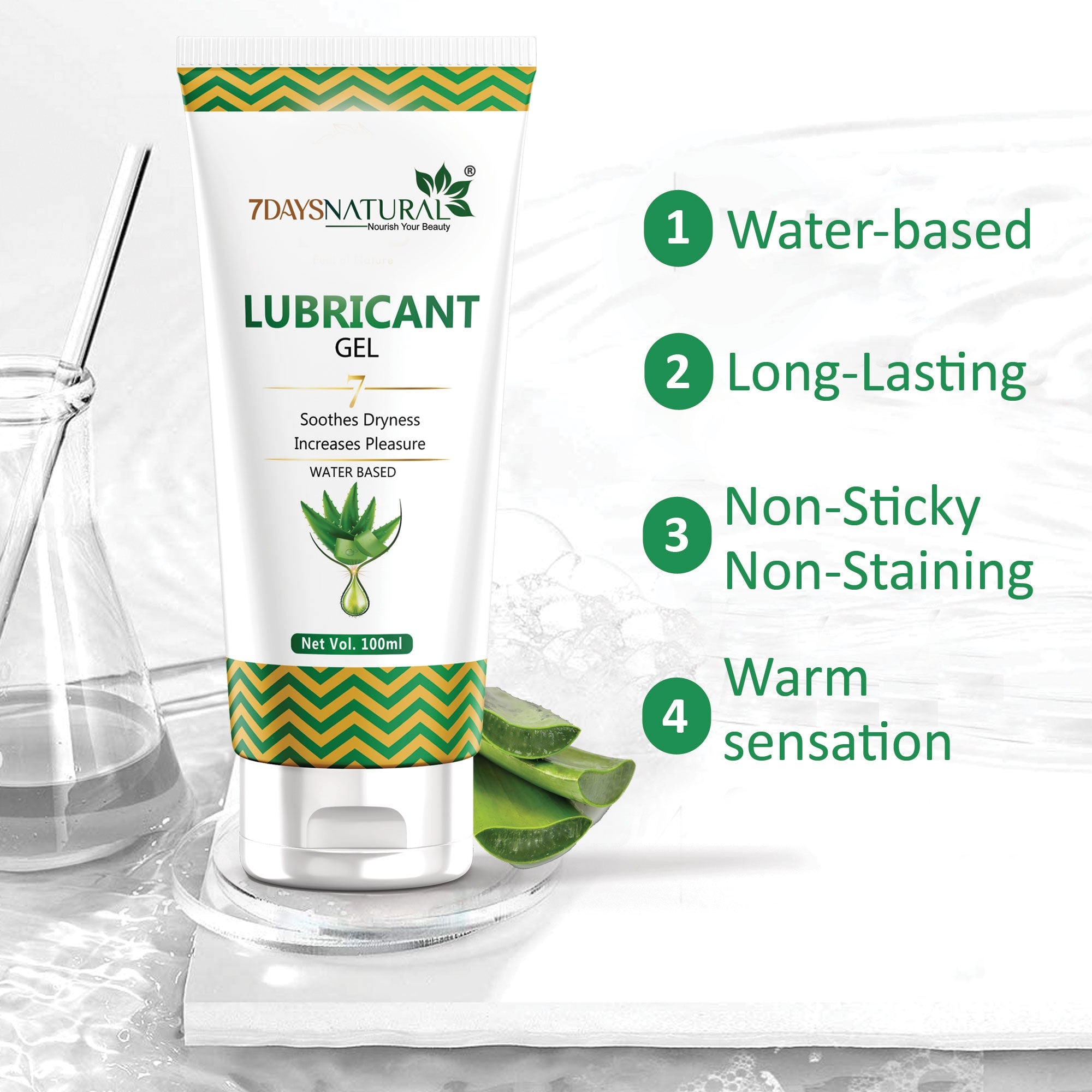 7Days Natural Vaginal Lubricating Cum Stimulating Gel | 7Days Natural- 100 ml image 7