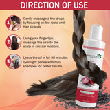 Red Onion Hair Oil Controls Hair Fall (100 ml) image 3