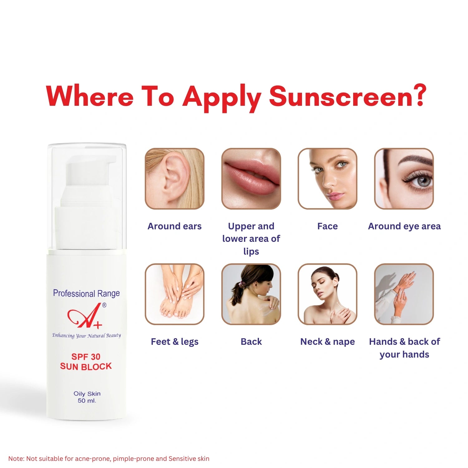 A+ SPF 30 SUNBLOCK 50 ml image 4