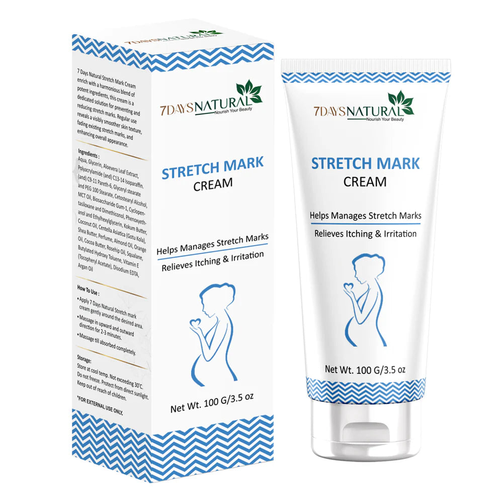 Natural Stretch Mark Cream – 100g | Gentle Care for Growing Skin image 1