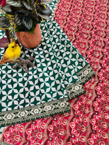 Premium Classic Designer Soft Chinon Silk Saree