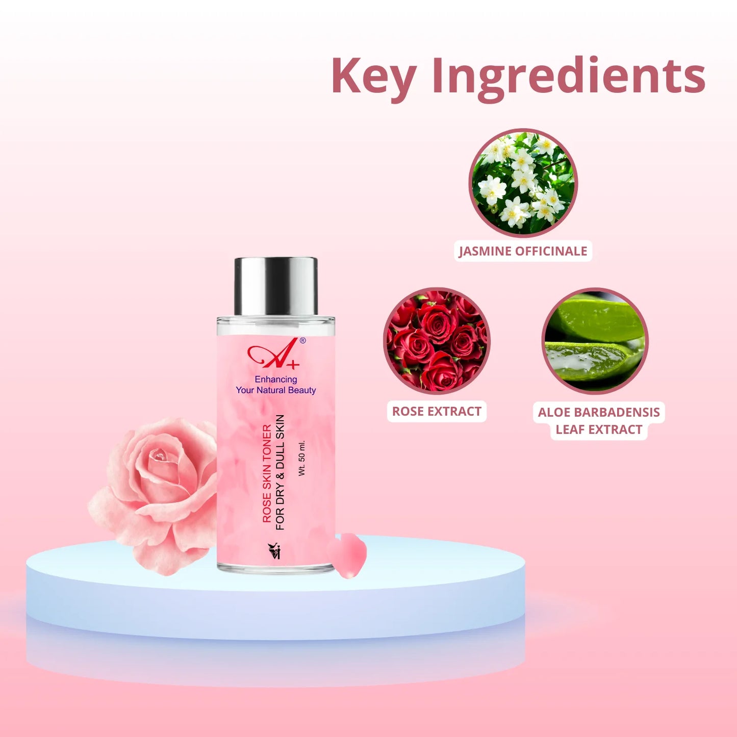 A+ Rose Skin Toner (50 ml) image 2