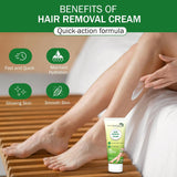 7 DAYS NATURAL Set Of 2 Hair Removal Cream With No Pain For Women & Men - 30GM Each image 2