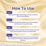 A+ 2080 Gold Soothing Gel Mask (Powder + Gel) image 4