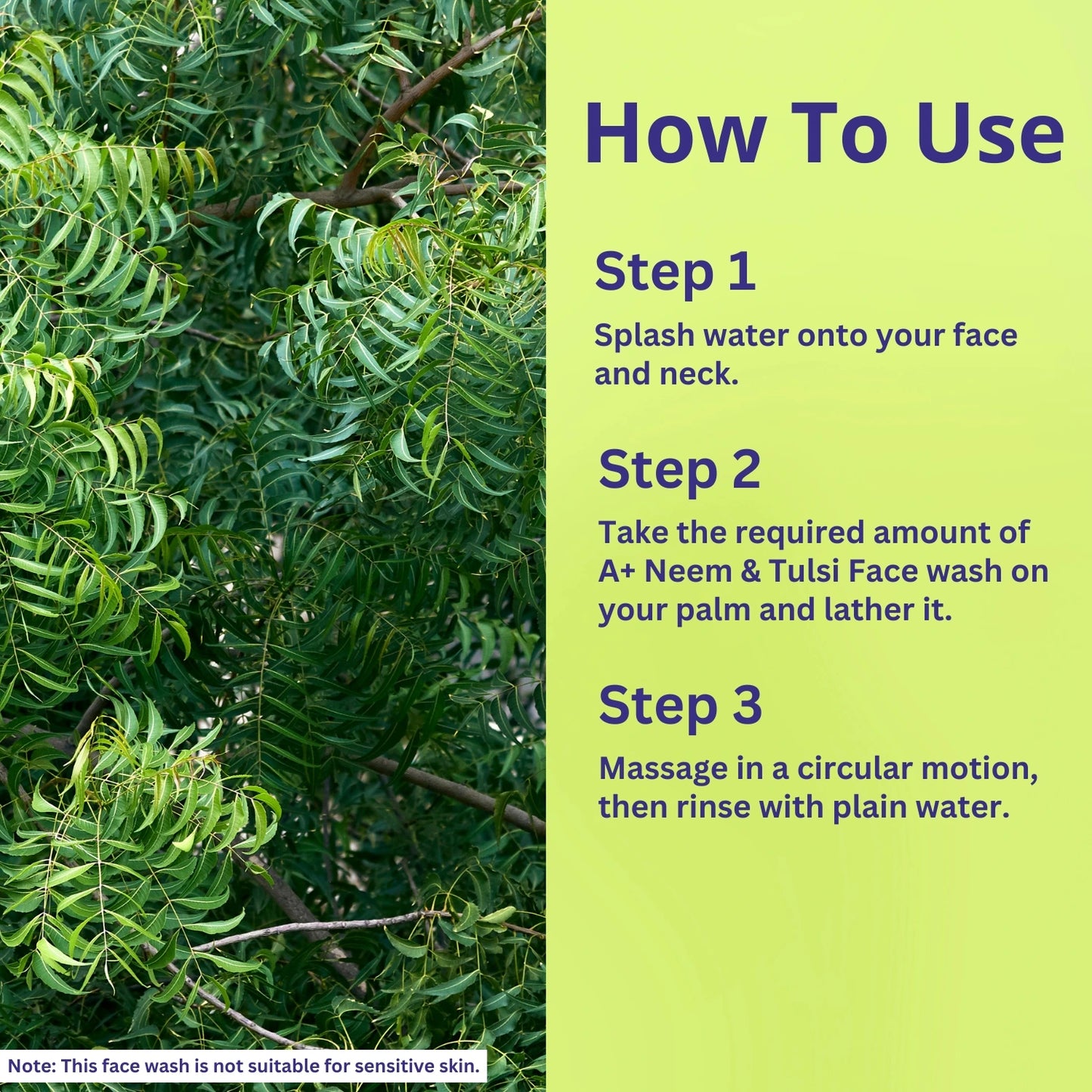 A+ Neem & Tulsi Face Wash image 4