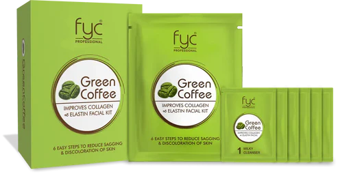 FYC Green Coffee Facial Kit Pouch – Revitalizing &amp; Energizing Skincare Treatment (6 Steps) image 0