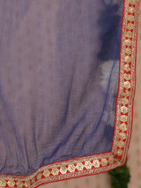 Red Banarasi Jacquard Lehenga Choli - Elganza