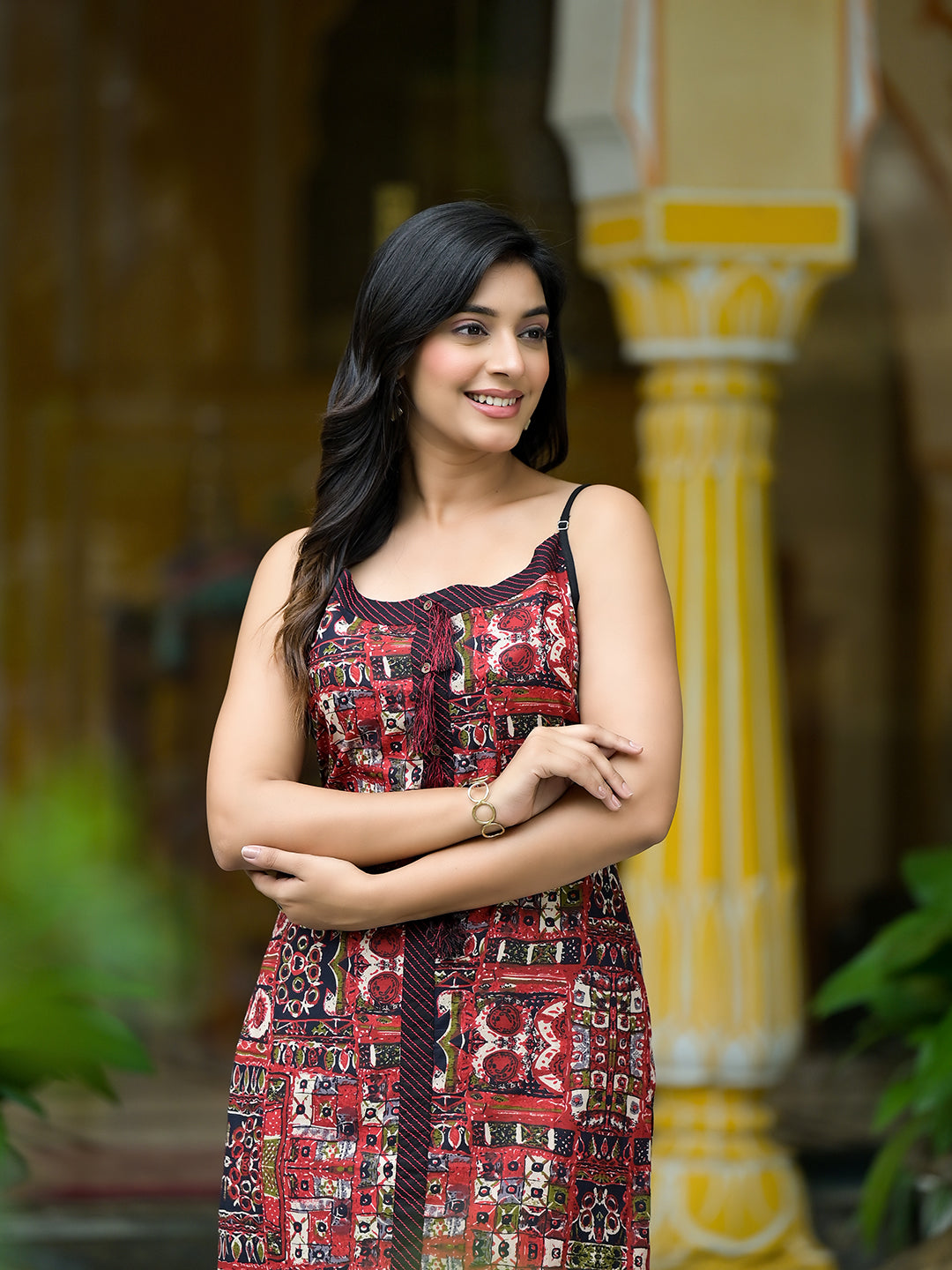 Black Kutch print Kurta - Elganza