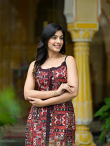 Black Kutch print Kurta - Elganza