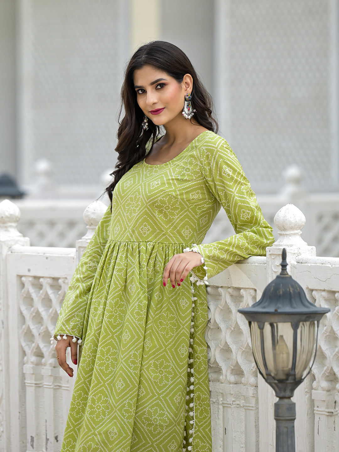 Mehendi Green Nyra Cut Kurta - Elganza