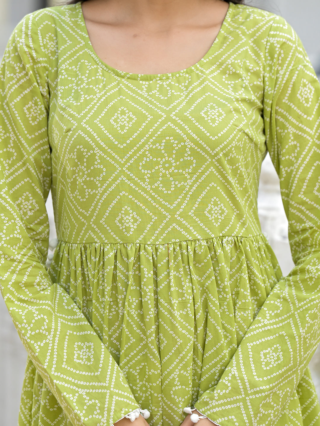 Mehendi Green Nyra Cut Kurta - Elganza