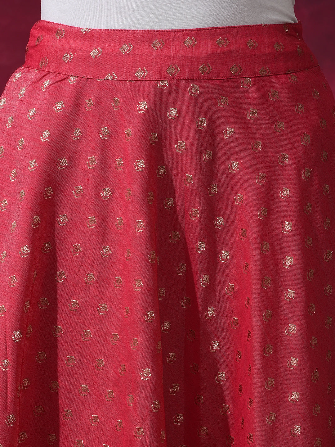 Pink Dobby Designed Lehenga Choli With Dupatta - Elganza