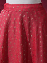 Pink Dobby Designed Lehenga Choli With Dupatta - Elganza