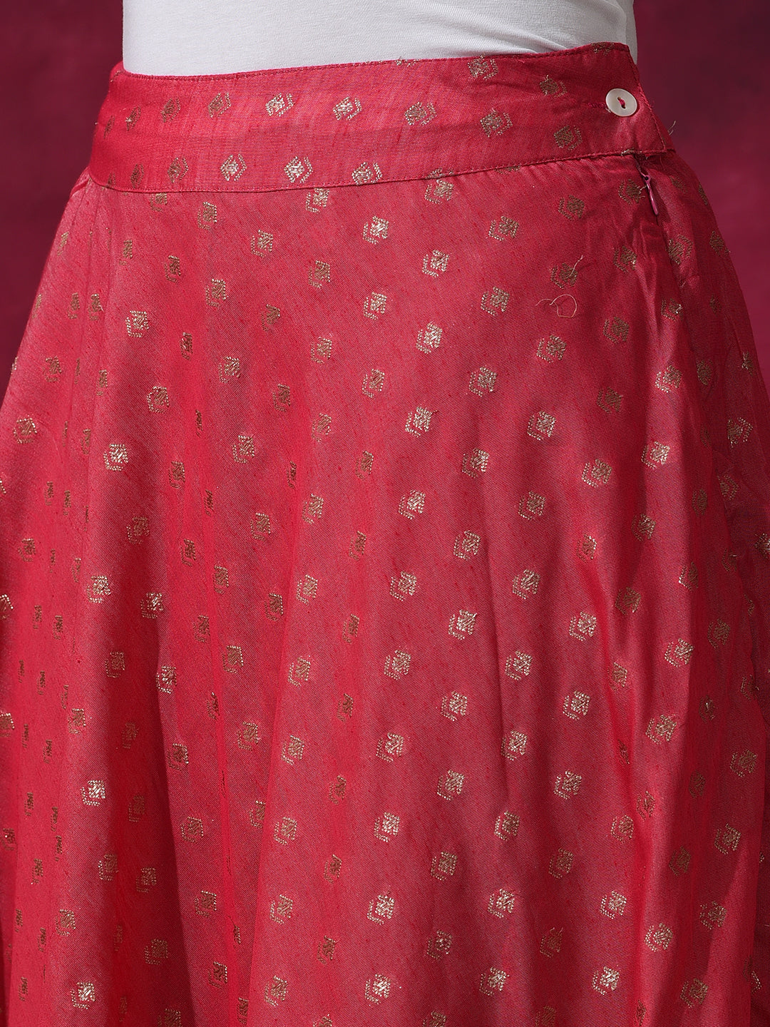 Pink Dobby Designed Lehenga Choli With Dupatta - Elganza