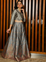White Block Print Co-Ord Set - Elganza