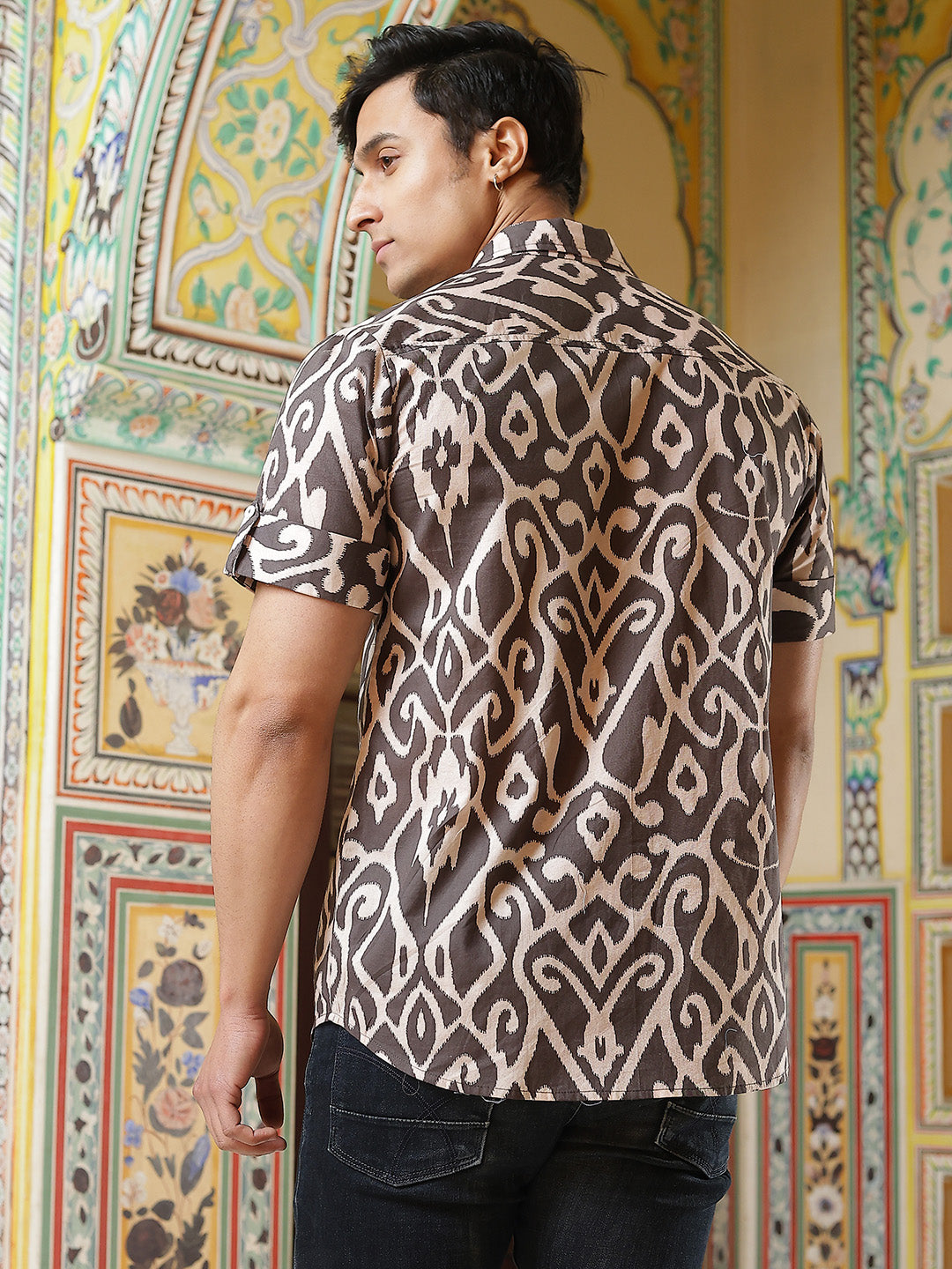 Multicolor Ethnic Motifs Shirt - Elganza