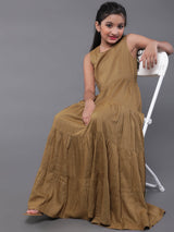 Olive Tiered Maxi Dress