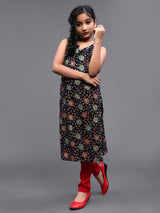 Blue Floral Kurta And Pant - Elganza