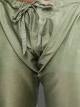 Pastel Green Kurta Pant With Nehru Jacket - Elganza
